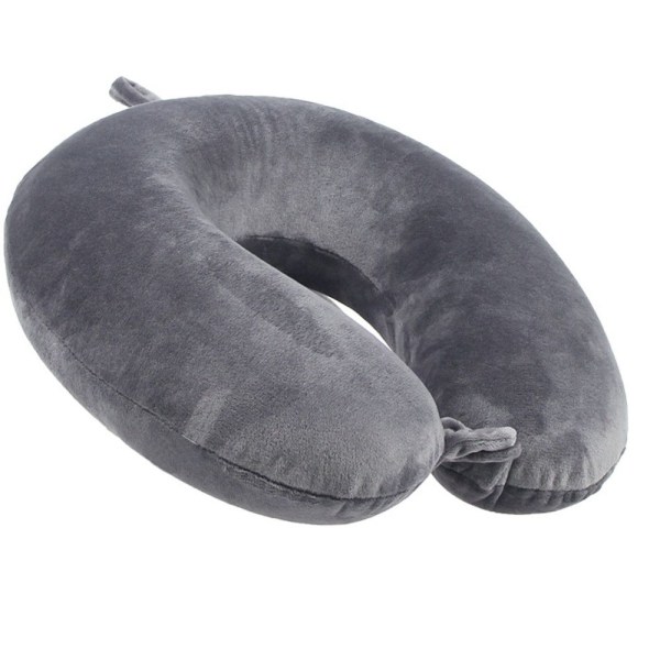 Travel pillow Memory Foam GRAY-WELLNGS grey