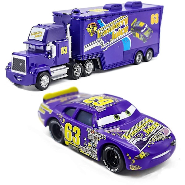 Cars Hicks Mack Lastbil Uncle Diecast Leksakssats - WELLNGS J