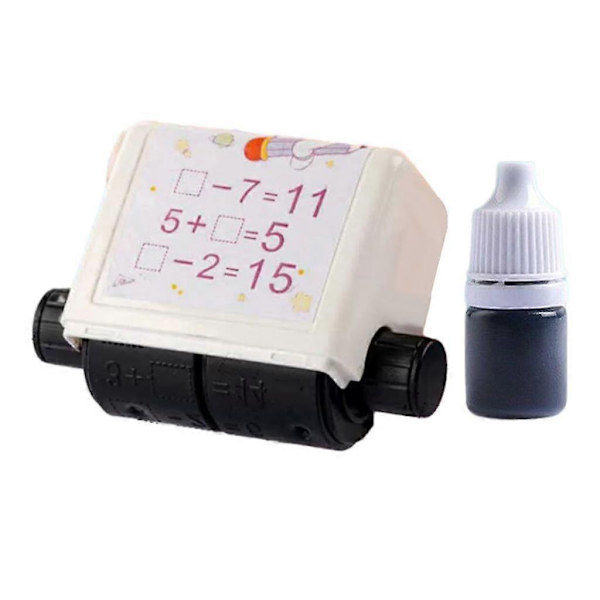 Additions- og subtraktionsmatematik-stempel Arithmetisk værktøj Rulle 1-20 Talundervisningsstempel Rullestempel til hjemmet, skole, børnehave - WELLNGS