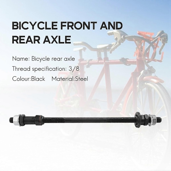 Forlænget 240mm mountainbike snescooter cykelnav bagaksel modificeret solid aksel bagaksel cykel-WELLNGS