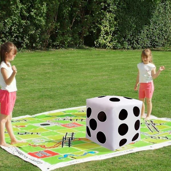 Novelty Place 2 st Giant Uppblåsbara Tärningar, 50cm/20 tum och Jumbo Tärningar för Inomhus- och Utomhusspel, Lu-WELLNGS