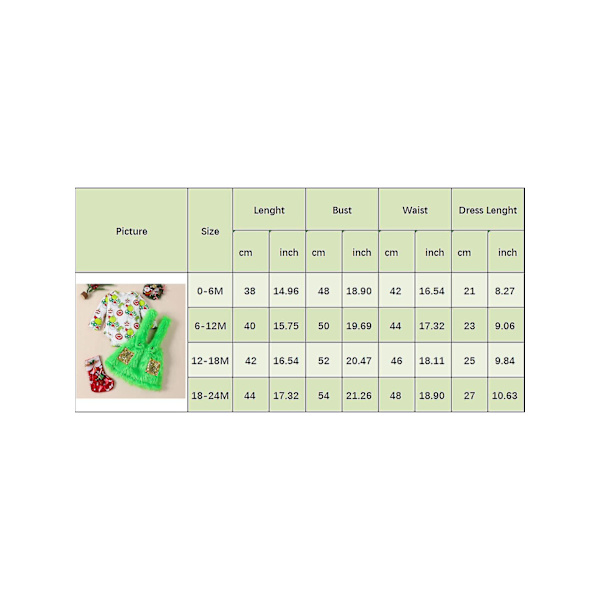 Baby Who Stole Christmas Outfit Baby Boys Girls Xmas Green Furry Monster Costume Clothes Set-WELLNGS Style 10 3-4 Years
