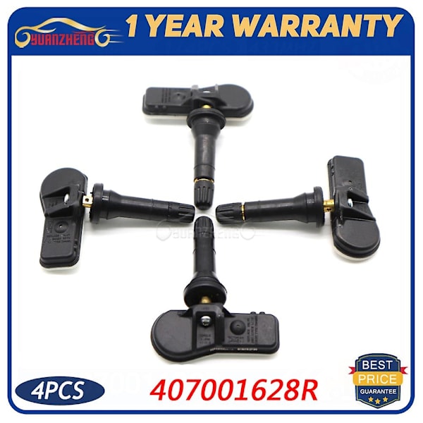Däcktrycksövervakningssystem för bil, 407001628R, för Kangoo Dacia Dokker Duster Lodgy Logan Sandero 433MHz-WELLNGS 1piece
