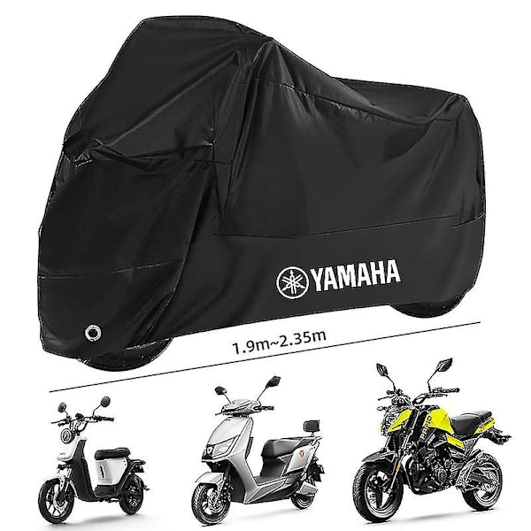 Moottoripyörän Peite Vedenpitävä Kaikki Vuodenajat Pölynkestävä UV-Suojaava Ulko- ja Sisätiloihin Sopiva Moottoripyörän Peite Yamaha R1 R3 R25 Mt-07 Mt-09 - WELLNGS 4XL for 250cm