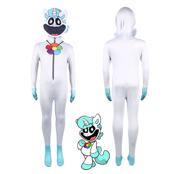Cosplay Smiling Critters Kläder, Picky Piggy, DogDay, iptv spanien Jumpsuit Halloween Karneval Fest Klänning Upp Dräkt För Barn Vuxna Craftycorn-WELLNGS Craftycorn 130