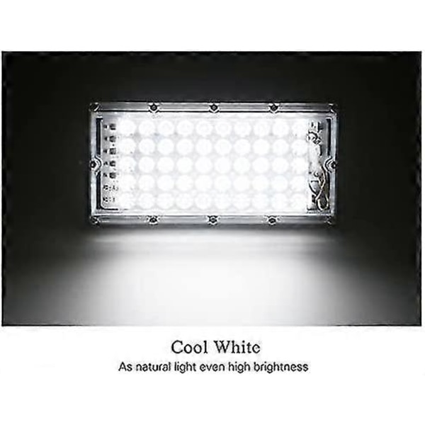 Ulkovalaistus LED-valokeila, erittäin kirkas IP66 vedenkestävä, puutarhaan, autotalliin, urheilukentälle (50W) - WELLNGS
