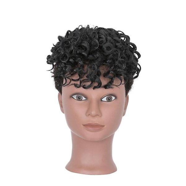 Afro Bangs 8 tum lockigt lugg extensions Clip in Bangs-WELLNGS black