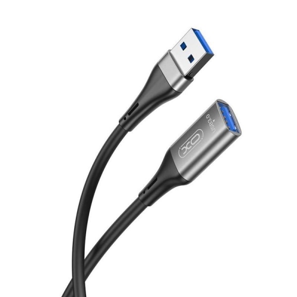 USB-A-naaras-USB-uros-XO-pika jatkokaapeli USB3.0 -3m-WELLNGS black
