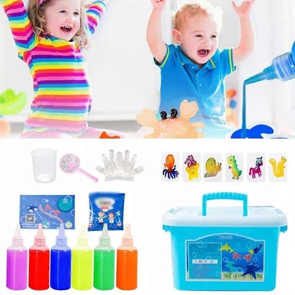 Barn DIY Fe-Magi Vann-Elf Havform 3D Håndlaget Kit Vannfe-Gel Leke Sett Håndverk Utdanningsleketøy Gave - WELLNGS 6 colors