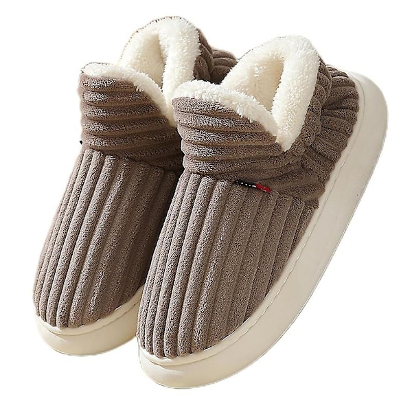 Memory Foam Slippers, Unisex Comfortable Warm Cosy Non Slip Indoor Outdoor Home Slippers-WELLNGS GRAY 46-47