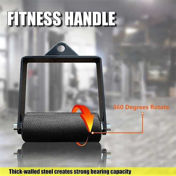 Gym Lat Pull Down Pulley Kabel Maskine Håndtag Tilbehør Fitness Arm Wrestling Træning Dødløft D S-WELLNGS
