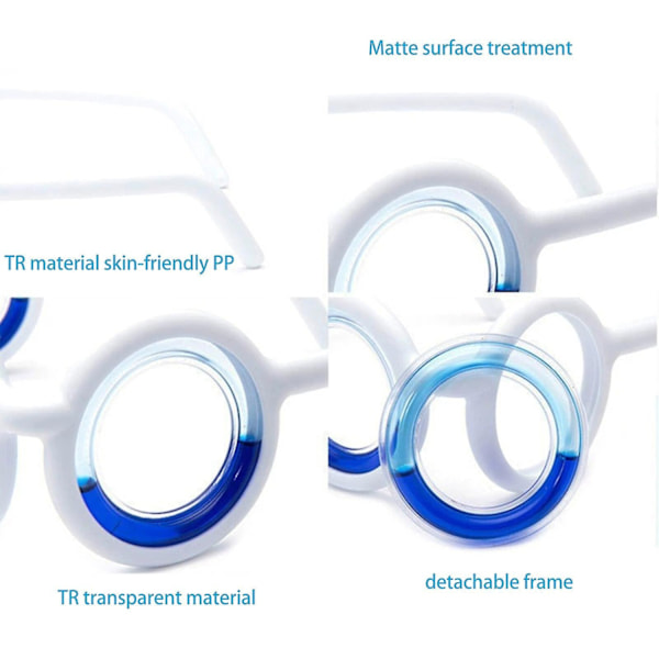 Anti-søsyge smarte briller, ultralette bærbare kvalmeaflastningsbriller, hævede luftsyge søsyge briller-WELLNGS black