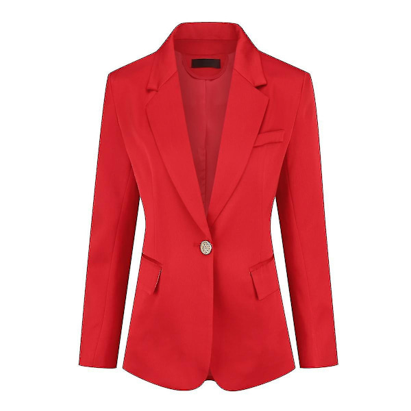 Yunclos Dame 2-delt Profesjonelt Business Slim Dresssett - WELLNGS Red L