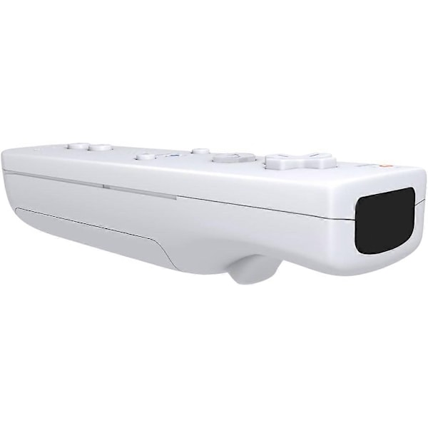 Erstatnings-Wii-kontroller 2-pakning, Wii-fjernkontroll med silikondeksel og håndleddsstropp, fjernkontroll for Wii/Wii U, hvit - WELLNGS