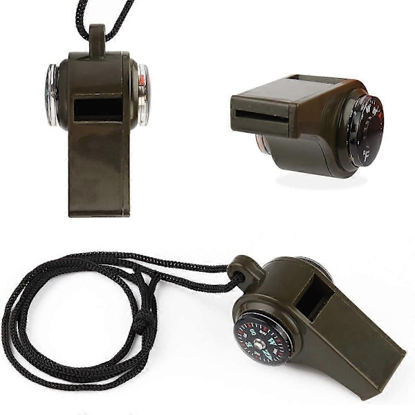 3-pack Nödsignal Visselpipa - Multifunktionella Utomhusvisselpipor - WELLNGS