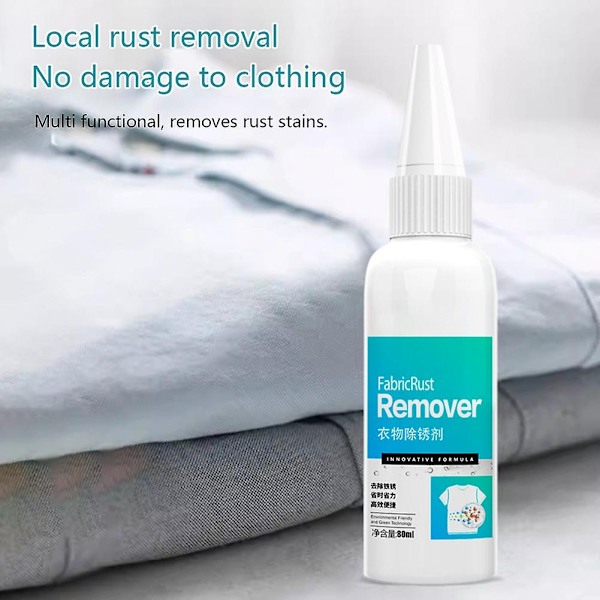 Instants Fabric Rust Remover - Blid og skånsom rengøringsmiddel til tøj, der ikke skader stoffet - WELLNGS 3pcs