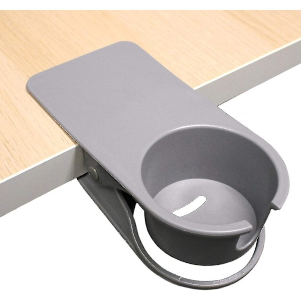 drinking Cup Holder Clip for Table Desk Edge Side Clamps On Desk Side Holder Prevent Water Spillage (white) XITI-WELLNGS