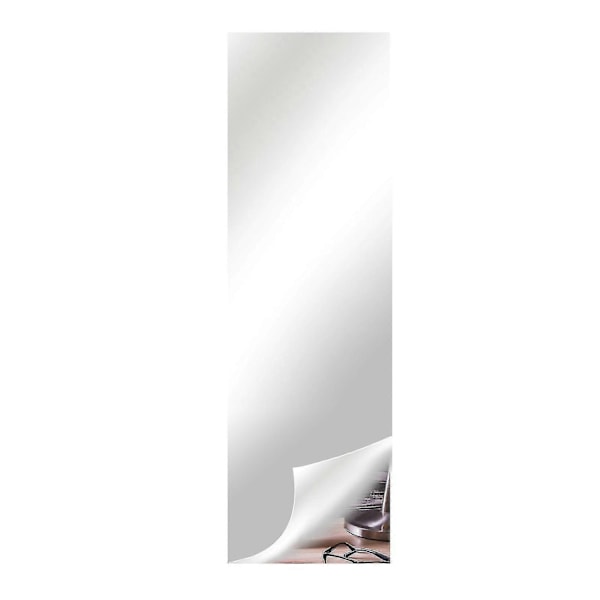 Itseliimautuva akryylipeili, 50cm*50cm peililaatat, joustavat muovipeililevyt seinätarrat, kehyksetön pieni peili - WELLNGS 50cm*200cm*0.1mm