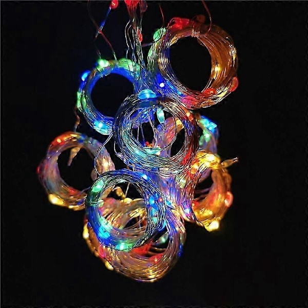 3M 4M 6M USB Verho Garland LED Valot Jouluvalot Joulukoristeet Lomakoristeet Häät-WELLNGS Purple 3x3M