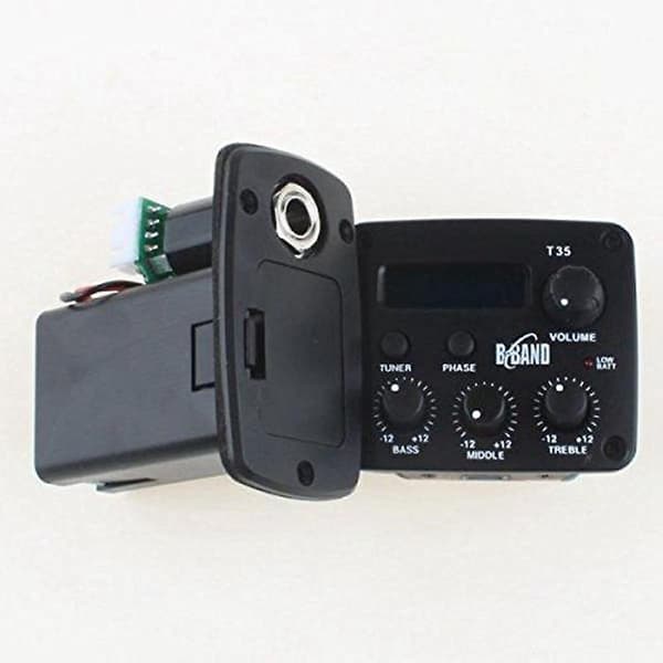 Akustisk Gitarr Pickup System Kit General B Band T35 3-Band Eq med Stämapparat-WELLNGS