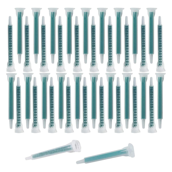 40 stk. Epoxy Blandemundstykke Elektrostatisk Blandemundstykke Spids 50ml/1.7oz (1:1/1:2 Ratio) 16-WELLNGS