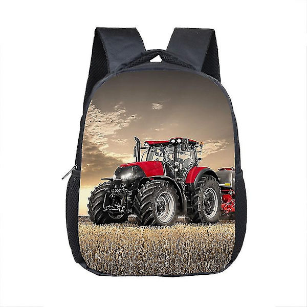 12 tum Traktortryck Barn Skolväska Pojkar Flickor Förskola Ryggsäck Baby Toddler Väskor Barn Bokväska Present-WELLNGS 12farmtrack01cw