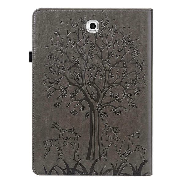 til Samsung Galaxy Tab S2 9.7 PU Læder Etui - WELLNGS Grey
