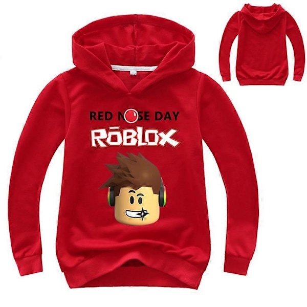 Roblox Pojat ja Tytöt Hupparit - WELLNGS Red 110cm