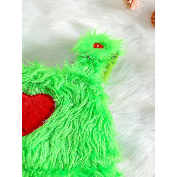 Babyen som stjal julen antrekk Baby Boys Girls Xmas Green Furry Monster Costume Clothes Set-WELLNGS Style 4 12-18 Months