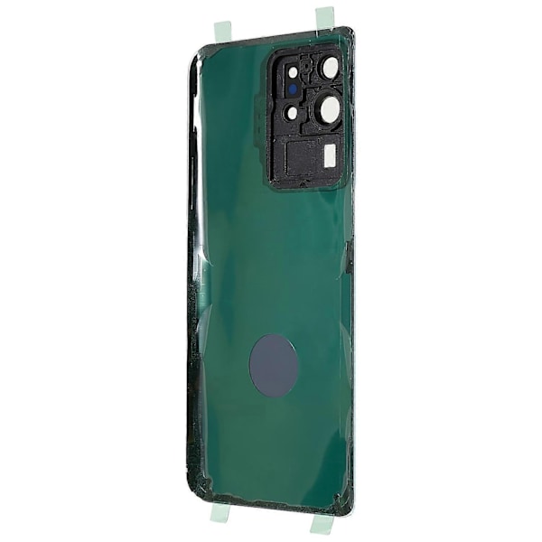 Kompatibel med Samsung Galaxy S20 Ultra 4G/5G G988 Batterideksel med Limklistremerke+Kameraglassdeksel-Rød-WELLNGS Blue