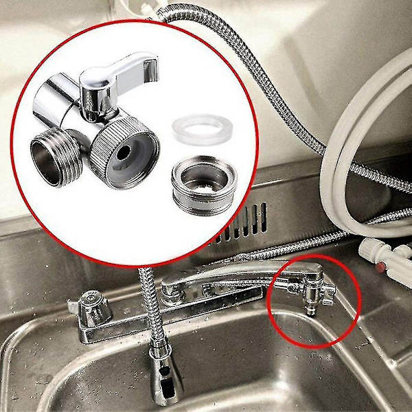 Kranadapter Sänka Splitter Avledare Ventil Vattenkran Koppling G-WELLNGS