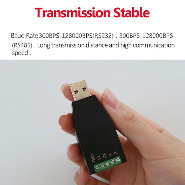 USB-RS232 RS485 USB-sarjaviestintämoduuli, teollisuusluokan USB-232/485-signaalimuunnin - WELLNGS