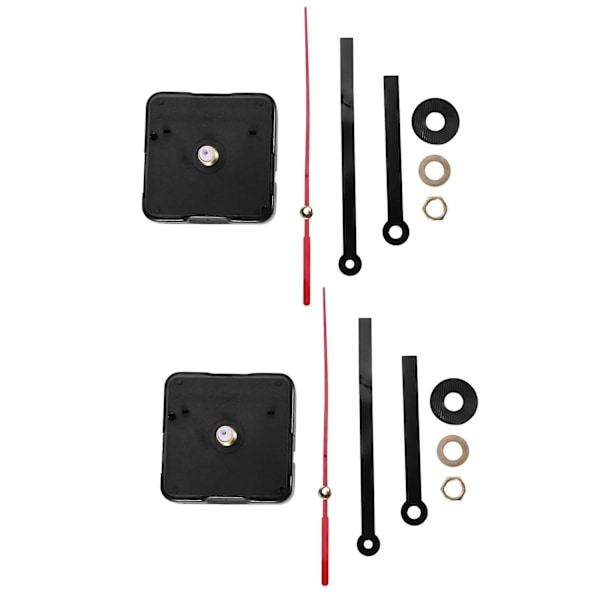 Quartz Clock Movement Mechanism Diy Repair Parts Black + Hands-WELLNGS