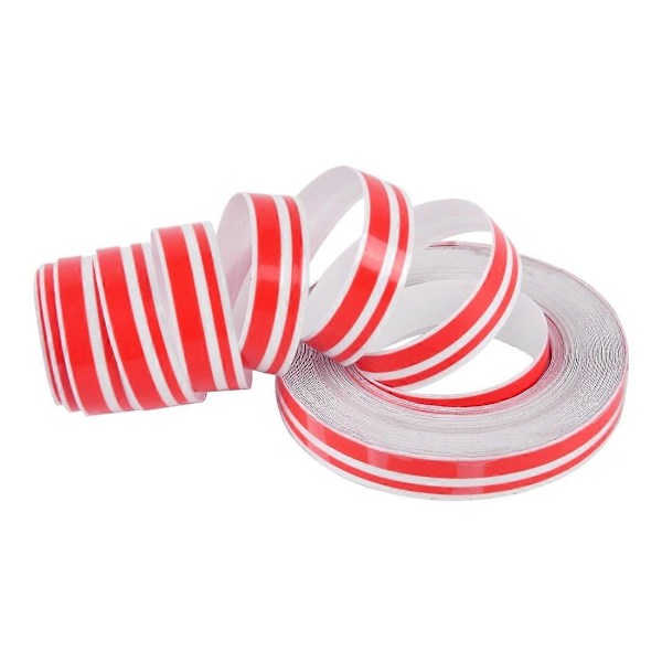 12mm 9,8m Auton Itsekiinnittyvä Koristeteippi - WELLNGS Red