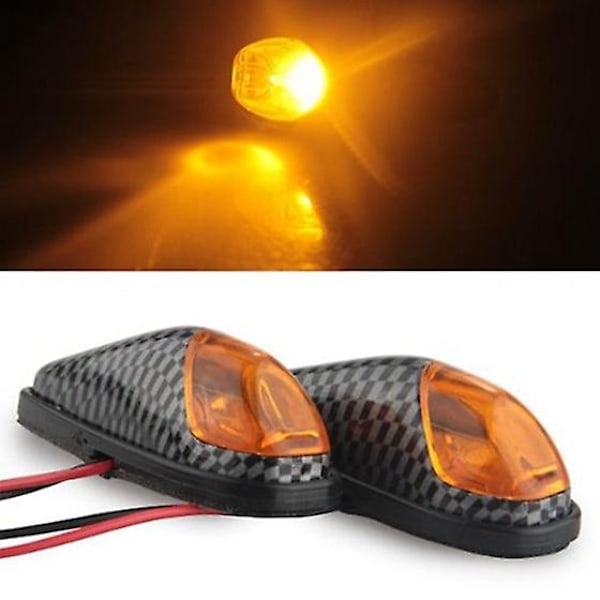 2 X Motorcykelindikatorer Hög LED Mini Indikator Blinkande Signalljus-WELLNGS