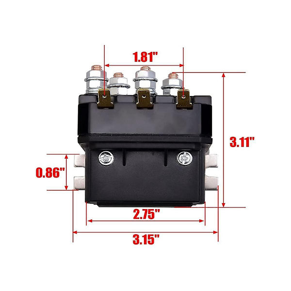 12v 250a Vinsch Solenoid Relä Kontaktor för Aut Utv 5000-7000lbs Vinsch-WELLNGS