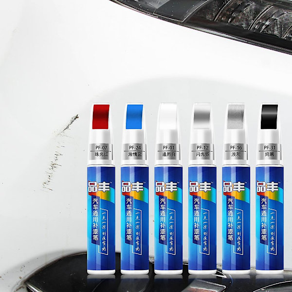 Bilskrapreporation Remover Touch Up DIY Pen Tillbehör för Tesla Model S 3 X Y Smart Fortwo Forfour 453 451 450-WELLNGS Silver