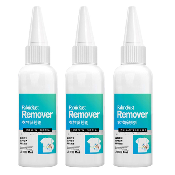 Instants Fabric Rust Remover - Blid og skånsom rengøringsmiddel til tøj, der ikke skader stoffet - WELLNGS 3pcs
