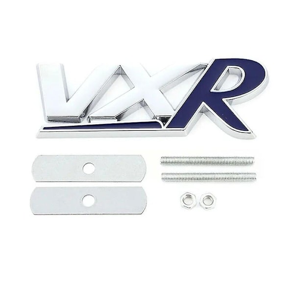 3d Metal Vxr Logo Bogstaver Bil Bagagerum Emblem Badge til Vauxhall Opel Corsa D Astra H J Insignia Zafira Vxr Mærkat Tilbehør-WELLNGS Grill Silver Blue