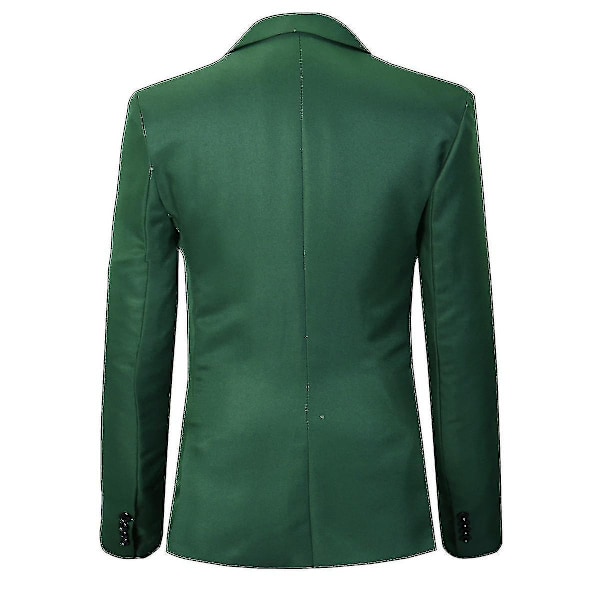 Herre dressjakke Slim Fit Business Casual Blazer-WELLNGS Green S