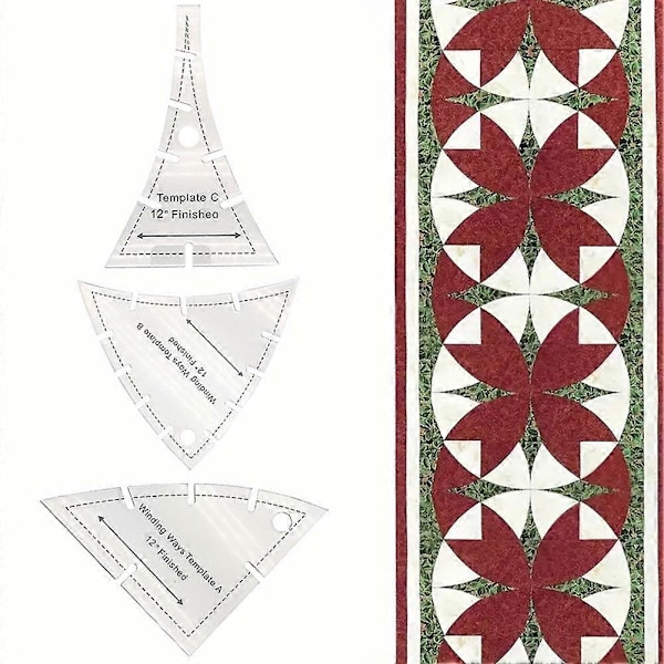 3 kpl Winding Ways -mallinepakkaus, käsintehdyt ompelumallit, akryyli-DIY-työkalu ompeluharrastajille - WELLNGS