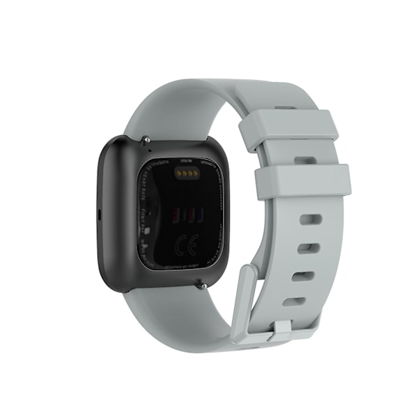 Silikone urrem til Fitbit Versa 2/Versa Lite/Størrelse: L-WELLNGS Grey Other Phone Models