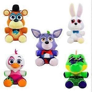 Fnaf Five Nights At Freddy's Security Breach pehmolelu 20cm - WELLNGS 5PC
