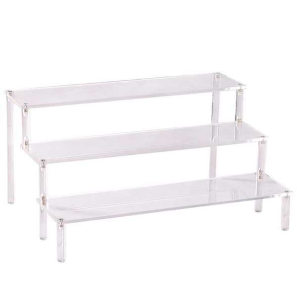 Akryl Display Stativ 3 Tier Riser Display Hylde Showcase til Action Figurer Cupcakes Dessert Candy Treat Display-WELLNGS 20