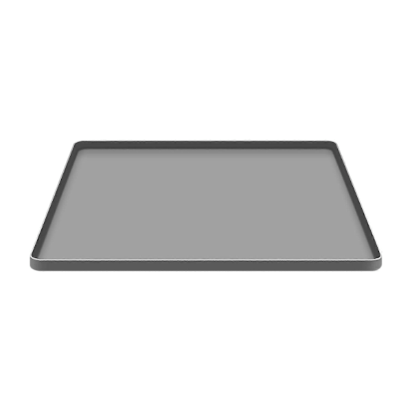 Silikondroppbricka Silikon Kylskåpsmatta Förhindra Vattendroppar Frysmatta Bricka Mini Kylskåpsdroppskål för Tvättstuga Sovsal Tvättmaskin-WELLNGS Gray 65x60cm