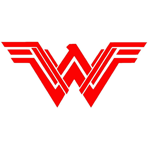 Wonder Woman -elokuvan logon heijastava auton korin ja ikkunoiden tarra Red