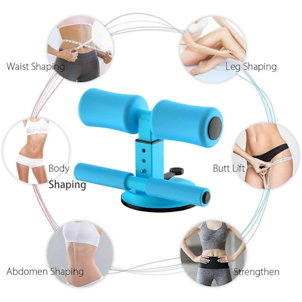 Sit Up Assistent Enhet Stång Magmuskeltränare Träningsutrustning - WELLNGS Blue