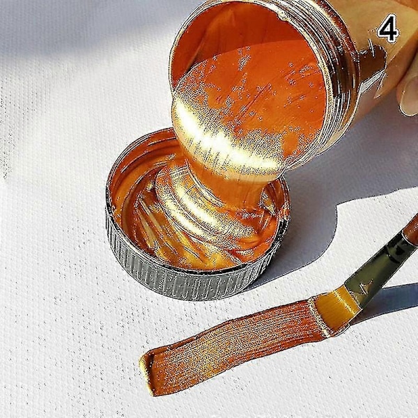 100ml Guldmaling Metalisk Akrylmaling, Vandfast Ikke Blegnet Til Statuer - Sfygv-WELLNGS Bronze