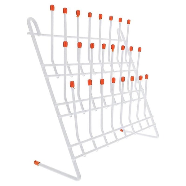 Labtørrestativ 24 Pegs Lab Glasvarer Stativ Wire Glasvarer Tørrestativ Vægmontering/Fritstående Lab G-WELLNGS