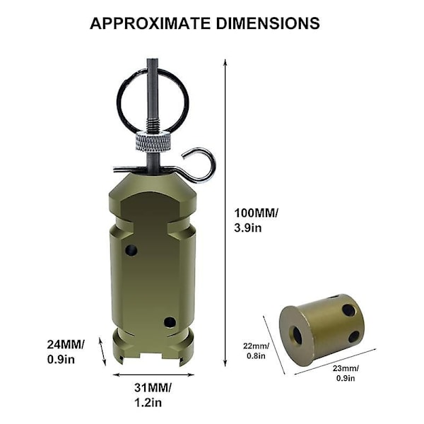 Perimeter Trip Wire Alarm Device 12 Gauge Accessories med 22 Option Early Warning Security System för Camping Security-WELLNGS